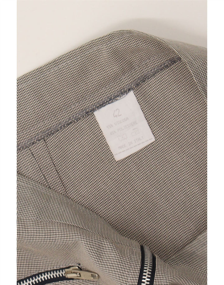 VINTAGE Womens A-Line Skirt IT 42 Medium W27  Grey Check Viscose Vintage Vintage and Second-Hand Vintage from Messina Hembry 
