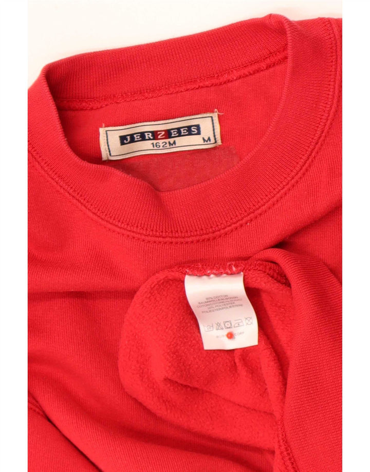 Jerzees Mens Regular Fit pulóver pulóver közepes piros pamut