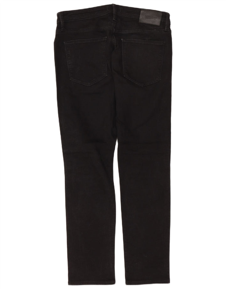 JACK & JONES Mens GLENN Slim Jeans W32 L30 Black Cotton
