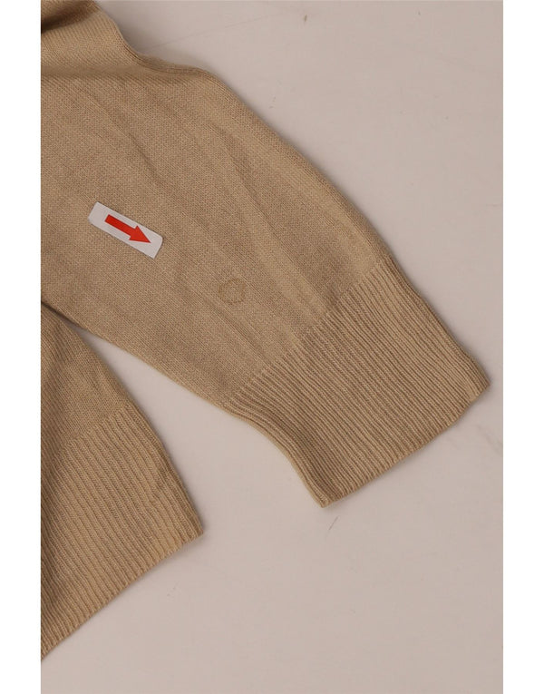 Maglione cardigan da donna Marks & Spencer UK 14 grande acrilico beige