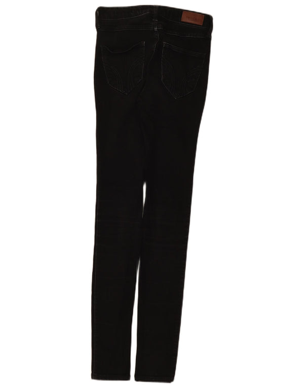 Женские джинсы скинни с высокой посадкой Hollister US 00 2XS W23 L30, черный хлопок