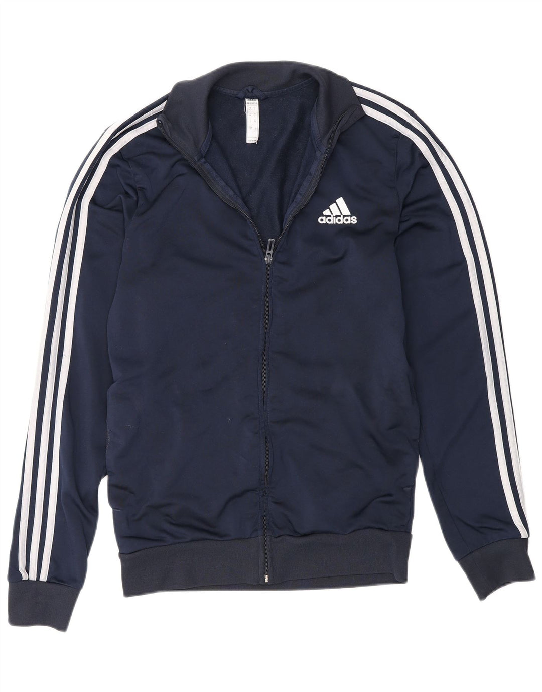 Adidas Mens Regular Fit Tracksuit Top Jacket UK 36/38 Small Navy Blue
