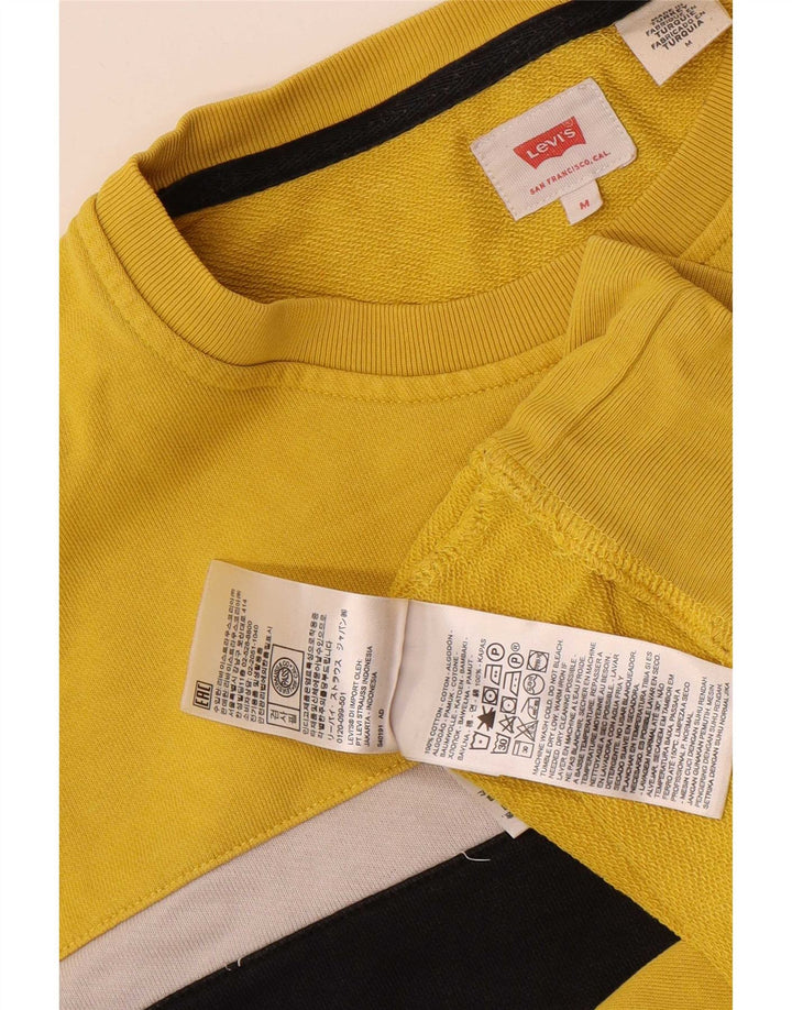 Męska bluza Levi's z grafiką, bawełniana, w kolorze średniożółtym