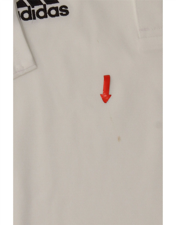 Adidas Herre Climalite Polo Shirt Stor hvid polyester