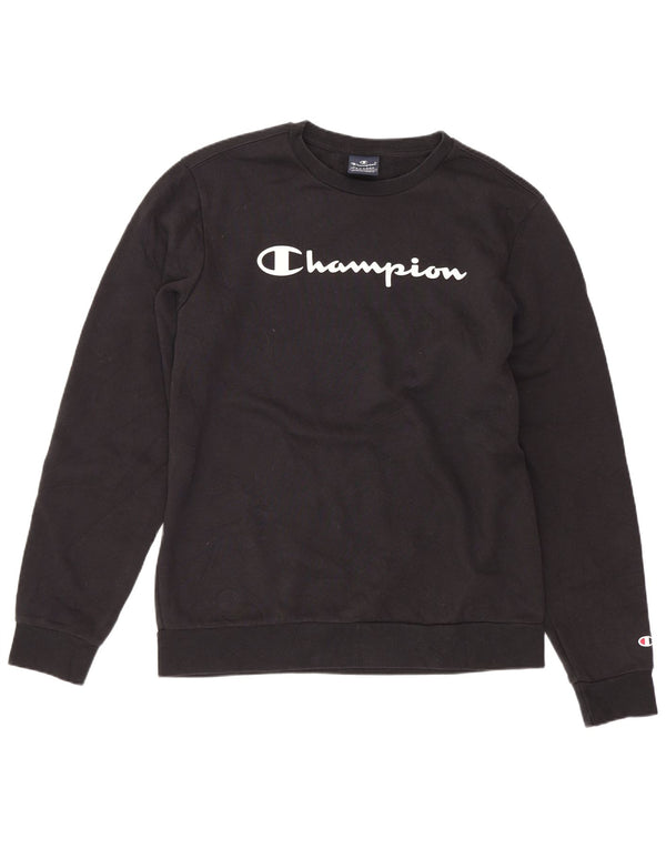 Felpa con grafica Champion per ragazzi 15-16 anni 2XL Sport in cotone nero
