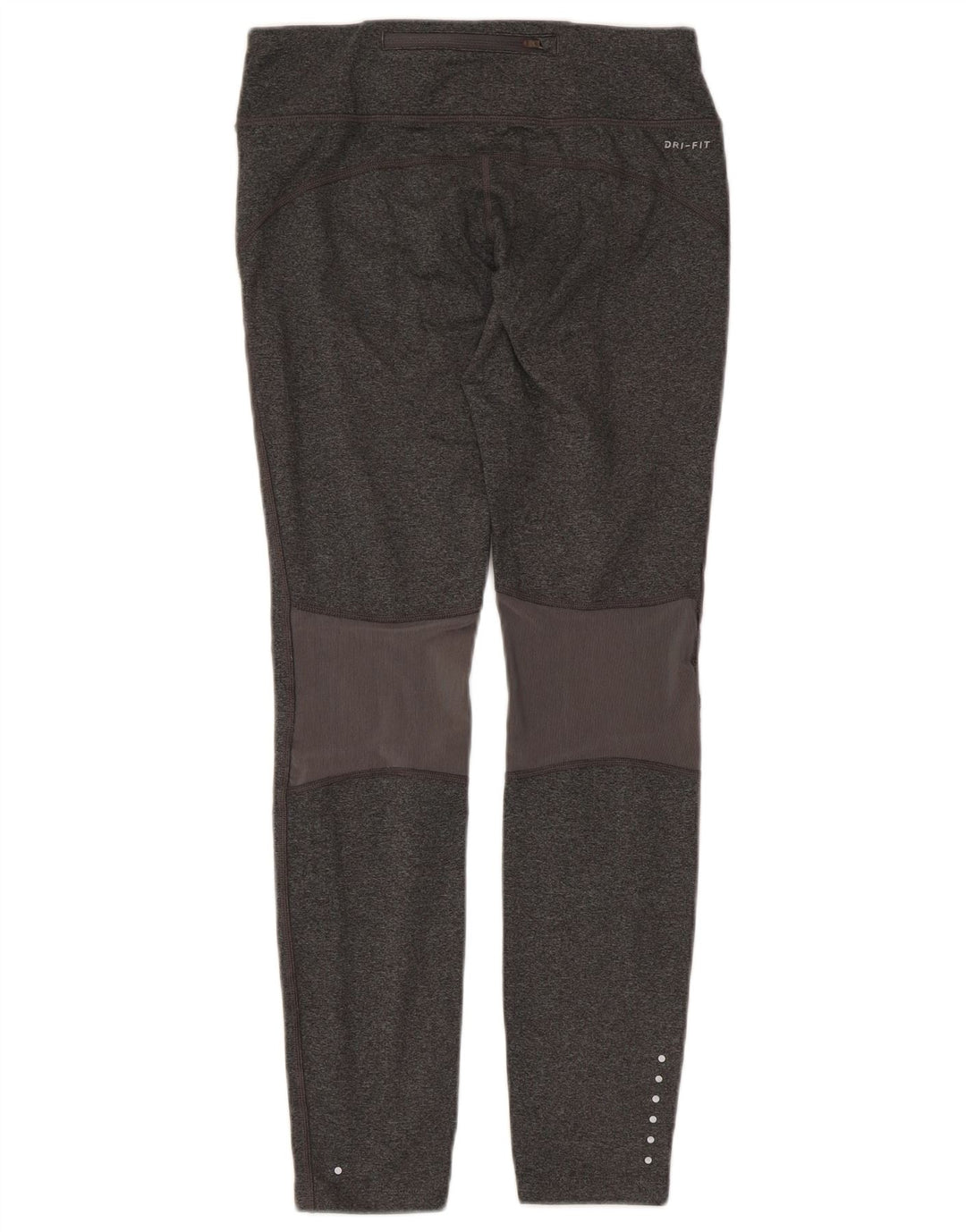NIKE Womens Dri Fit Leggings UK 10 Small  Grey Flecked