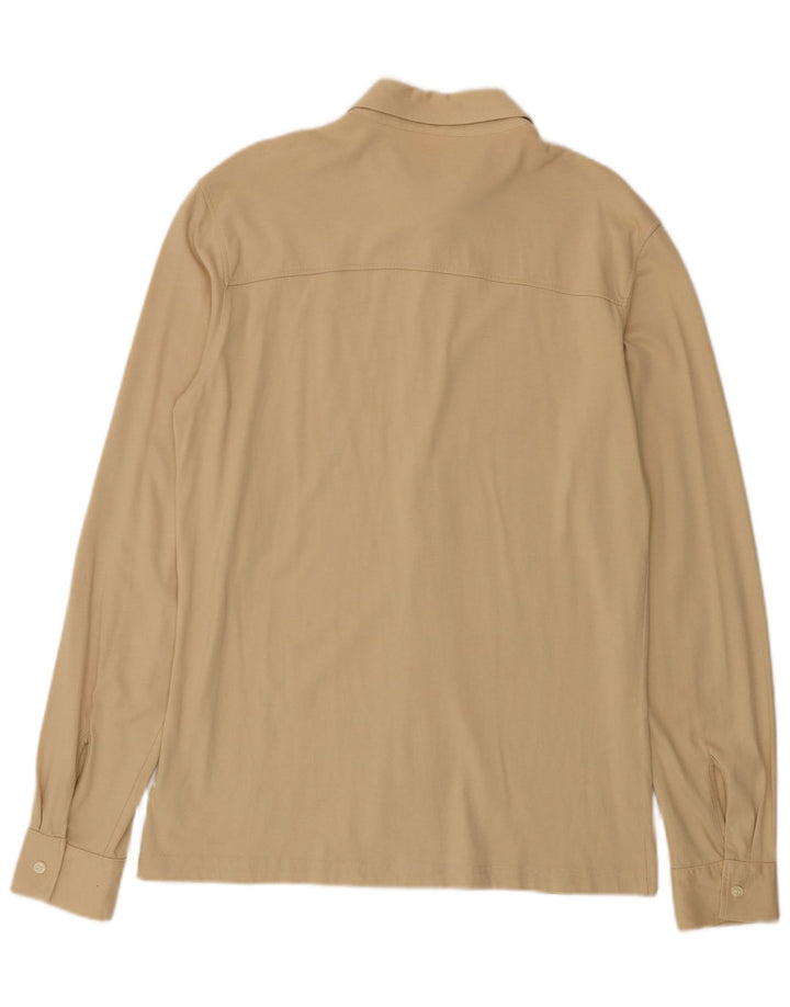 Gas Mens Shirt XL Beige Cotton
