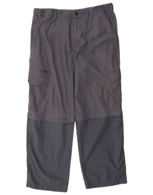 Pantaloni cargo Marks & Spencer da uomo Blue Harbour W34 L29 Navy Colourblock