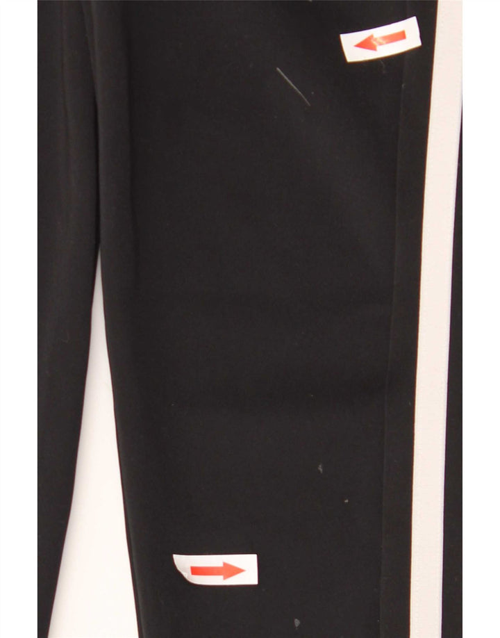 Adidas Womens Crop Leggings UK 12/14 Medium Black Polyester