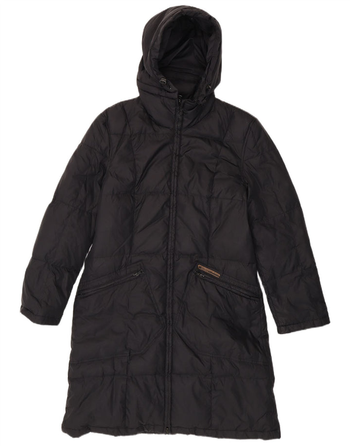 Gas Womens Hooded Padded Coat UK 14 Medium Black Polyamide
