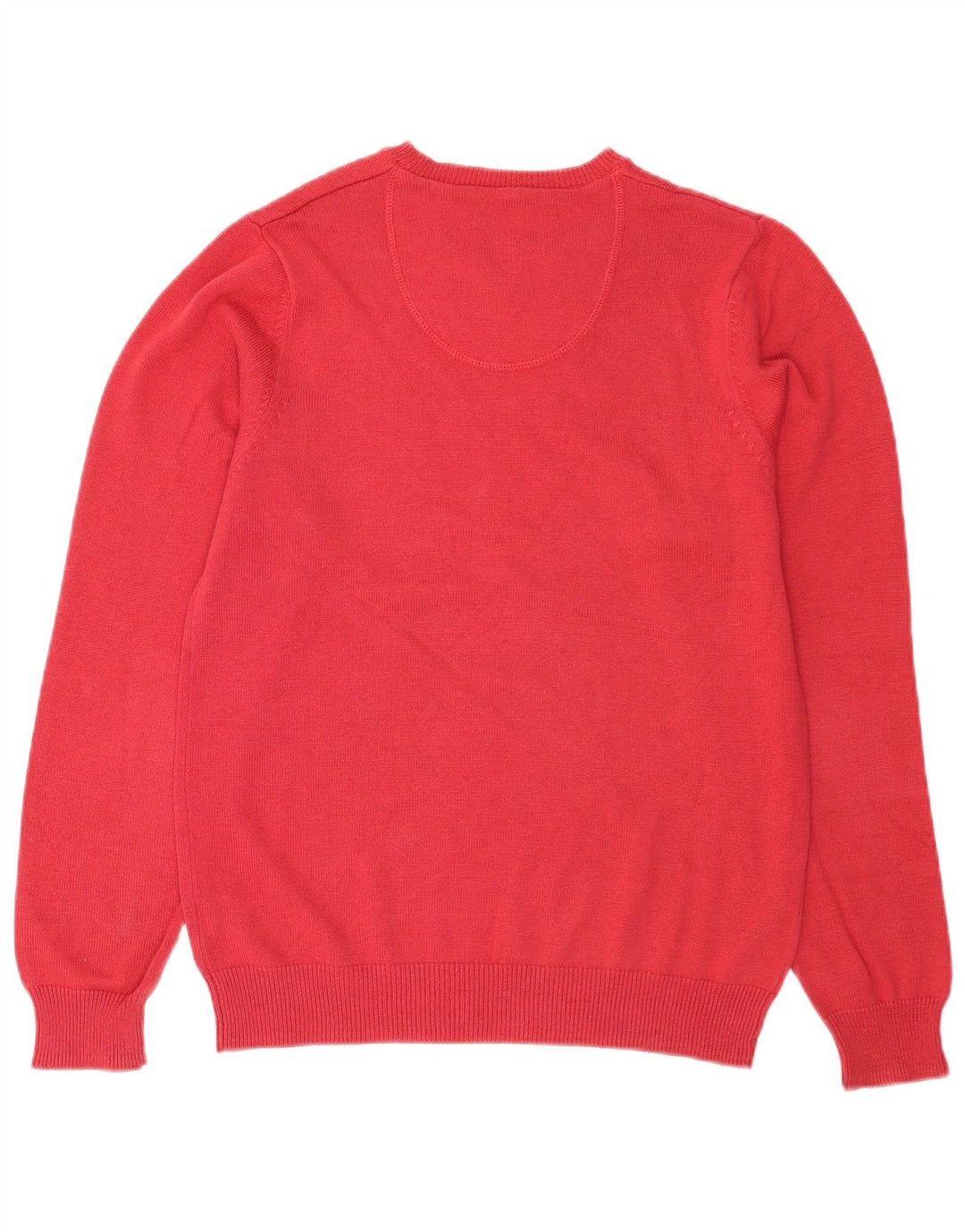 Marks & Spencer Mens Blue Harbour Boat Neck Jumper Sweater Small Red Cotton