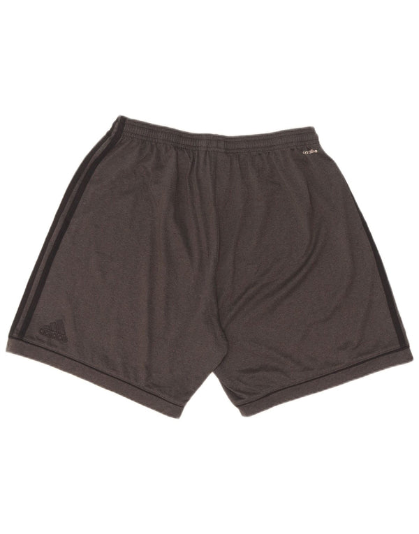 Adidas Mens Climalite Sport Shorts Large  Grey Polyester
