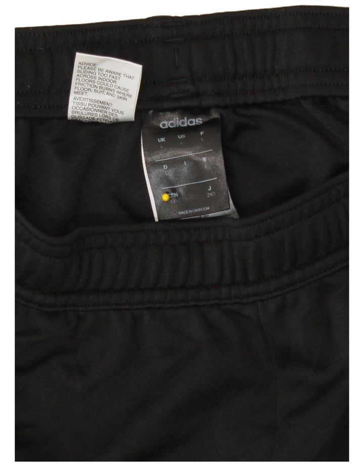 Adidas Womens Climalite Tracksuit Trousers Large  Black Polyester