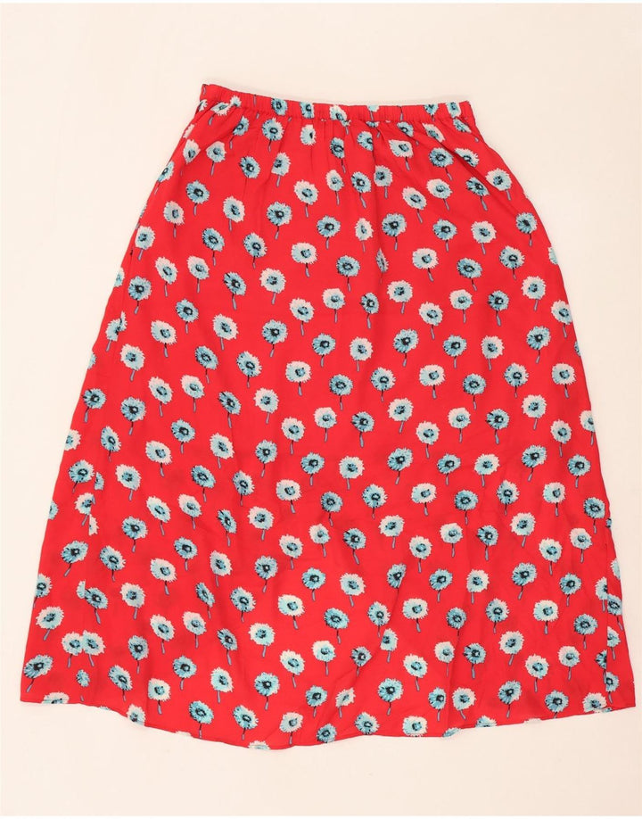 J. CREW Womens Wrap Skirt Small W27  Red Floral
