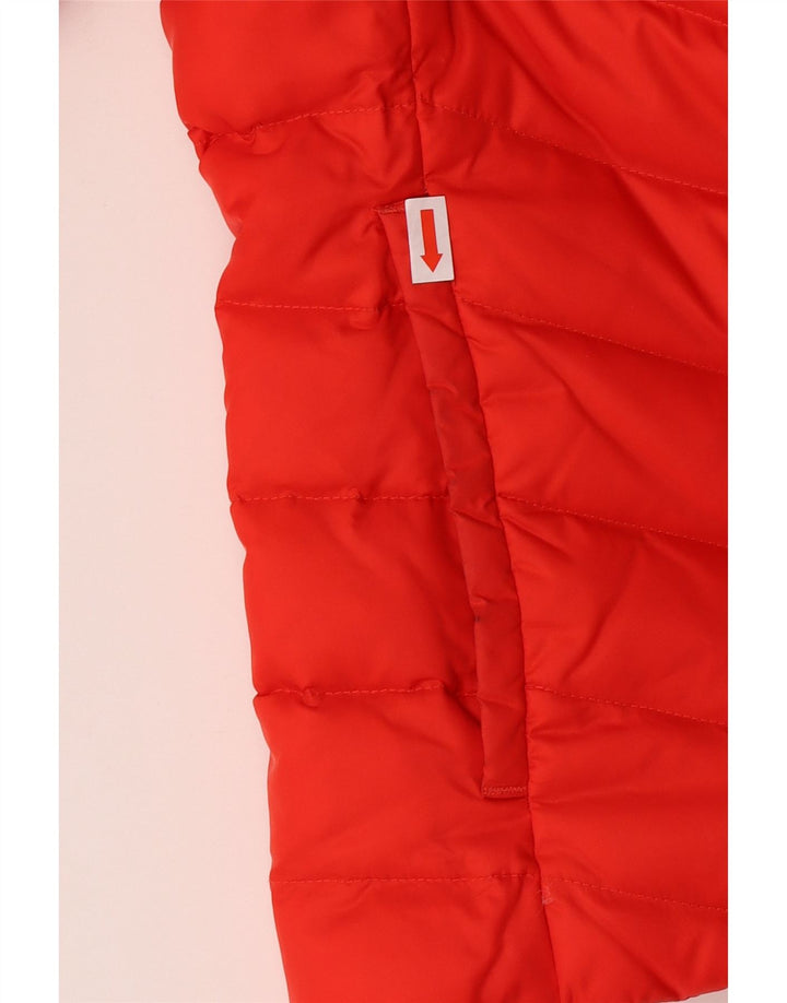 TOMMY HILFIGER Womens Padded Jacket UK 14 Large Red Nylon