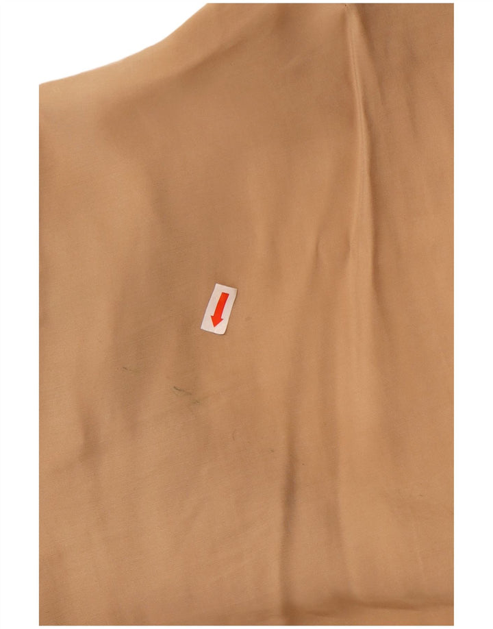 Zara Womens Overcoat UK 10 Small Beige Modal