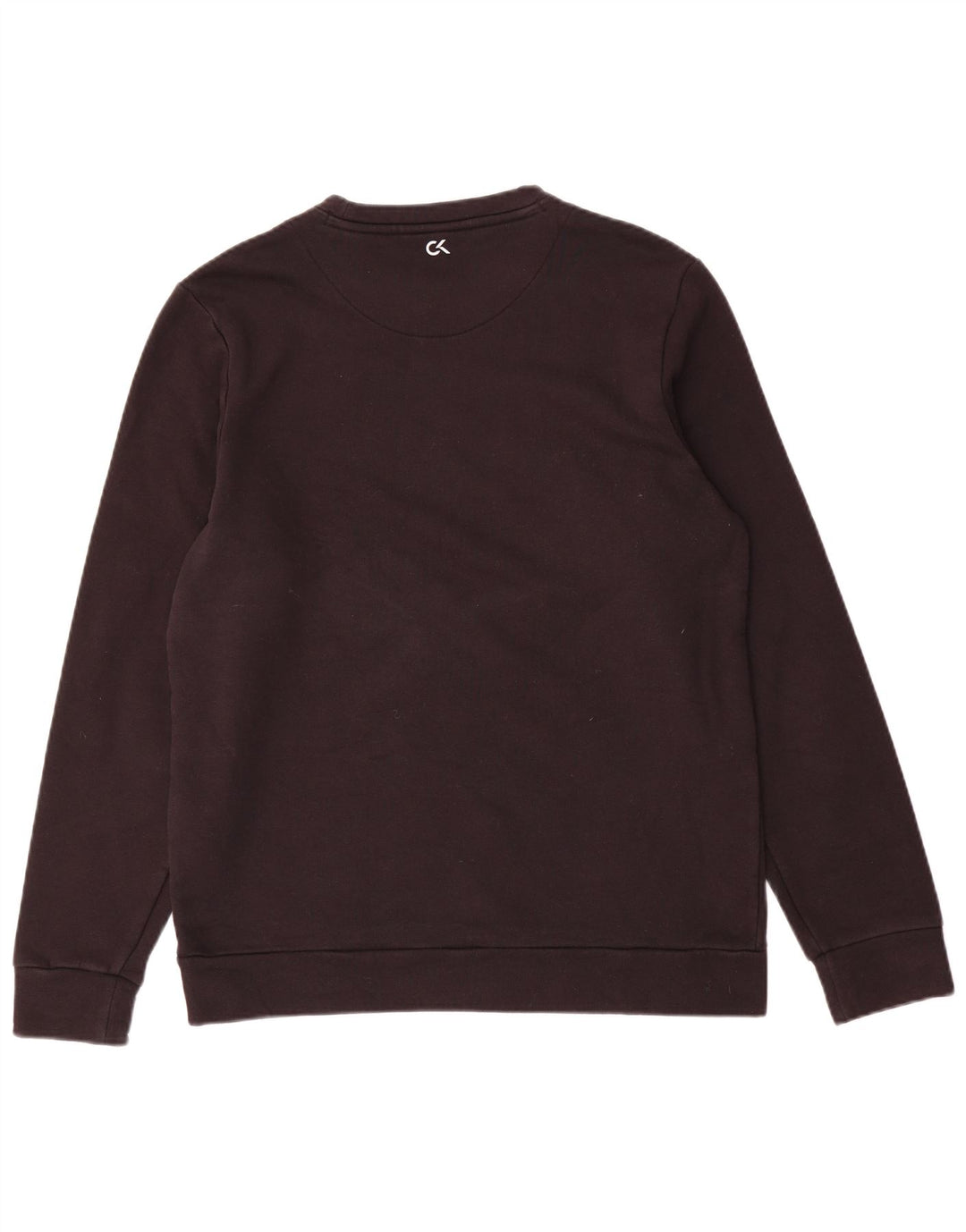 CALVIN KLEIN Womens Performance Sweatshirt Jumper UK 14 Medium Brown