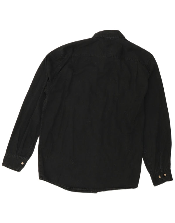 Wrangler Herreskjorte Medium Sort Bomuld