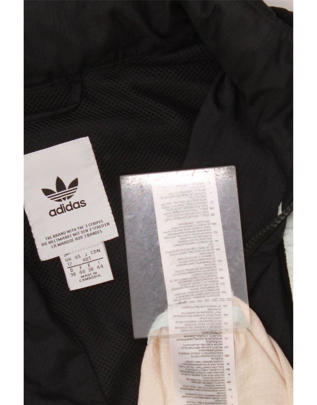 ADIDAS Womens Tracksuit Top Jacket UK 12 Medium Multicoloured Colourblock