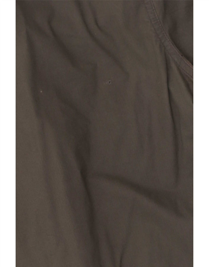 Superdry Mens Short Sleeve Military Shirt Large Grey Cotton