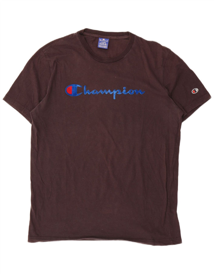 Champion T-Shirt Graphique Homme Grand Marron