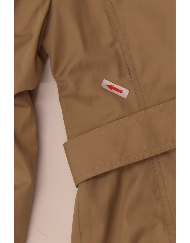Michael Kors Womens Trench Coat UK 10 Small Beige Cotton