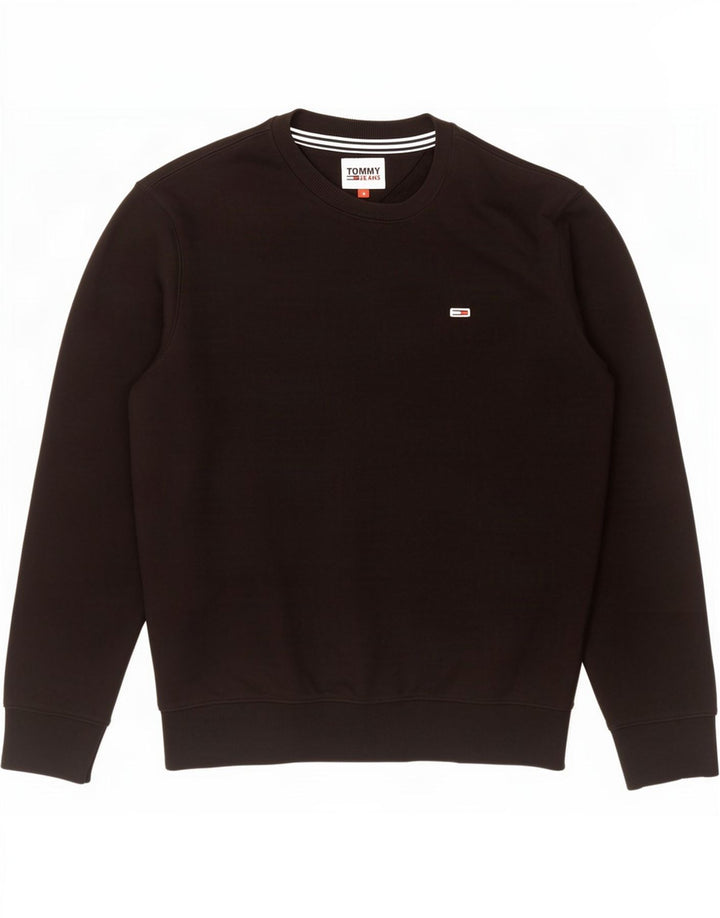 Tommy Hilfiger Hombre Sudadera Jumper Small Negro