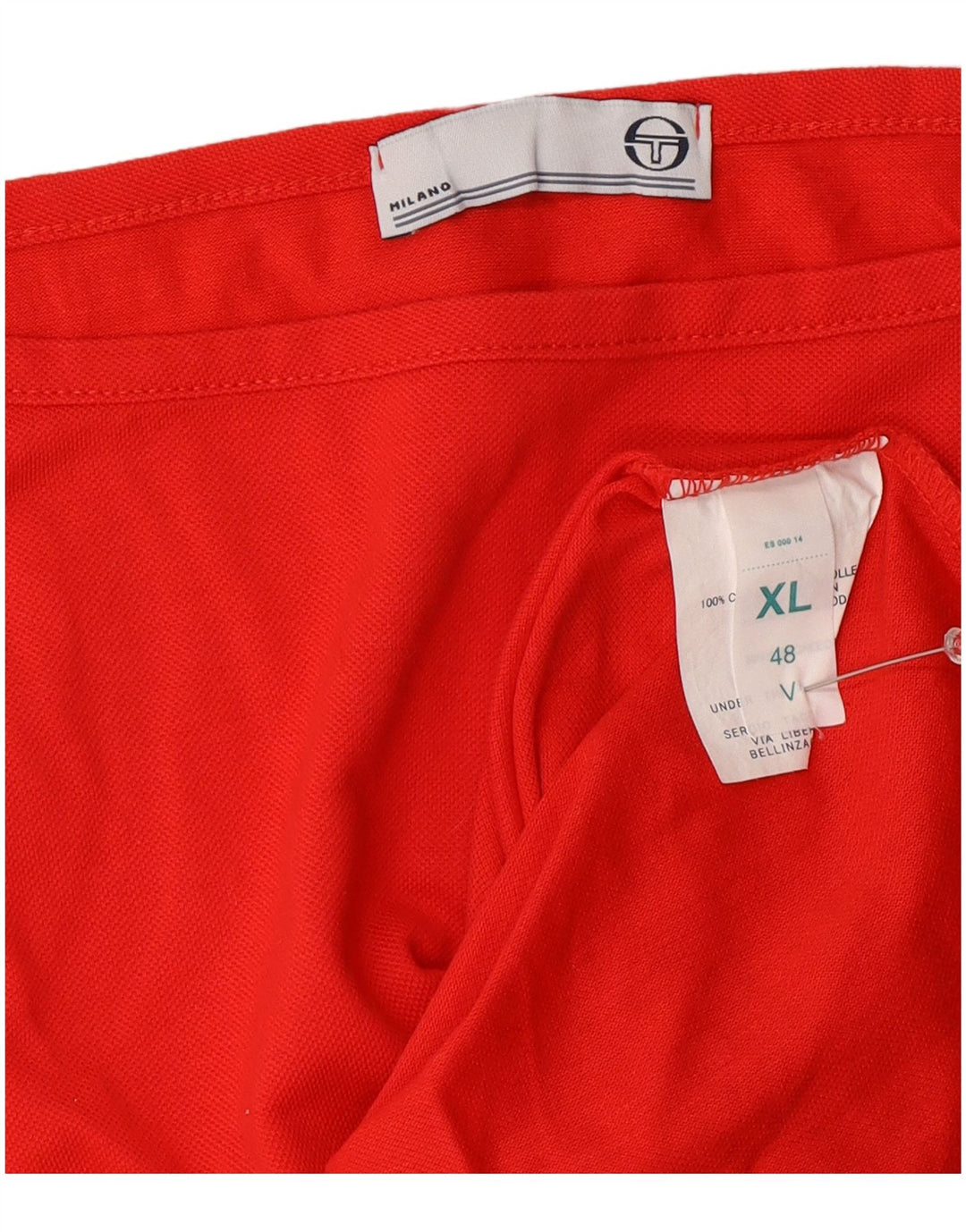 Sergio Tacchini Womens Vest Top UK 18 XL Red Cotton