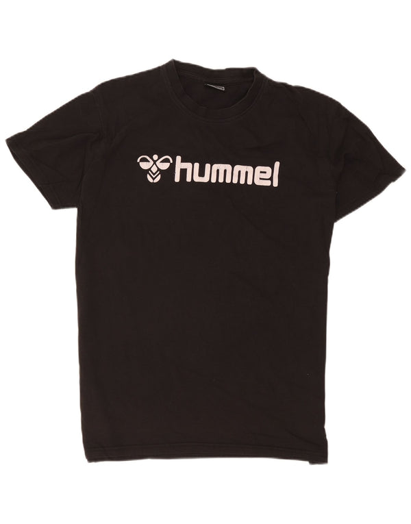 T-shirt grafica da uomo Hummel Top grande nera
