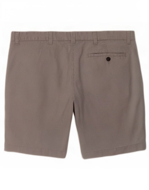 Pantaloncini chino da uomo Marks & Spencer XL W38 cotone geometrico grigio