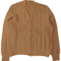 Vintage Womens Cardigan Sweater UK 14 Large Beige