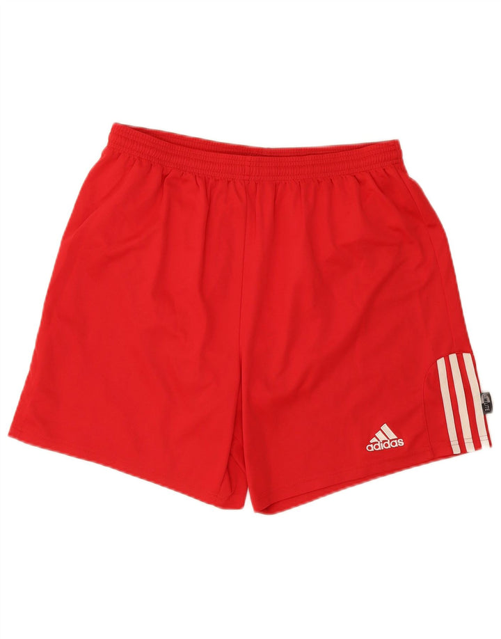 ADIDAS Mens Climalite Sport Shorts Large Red