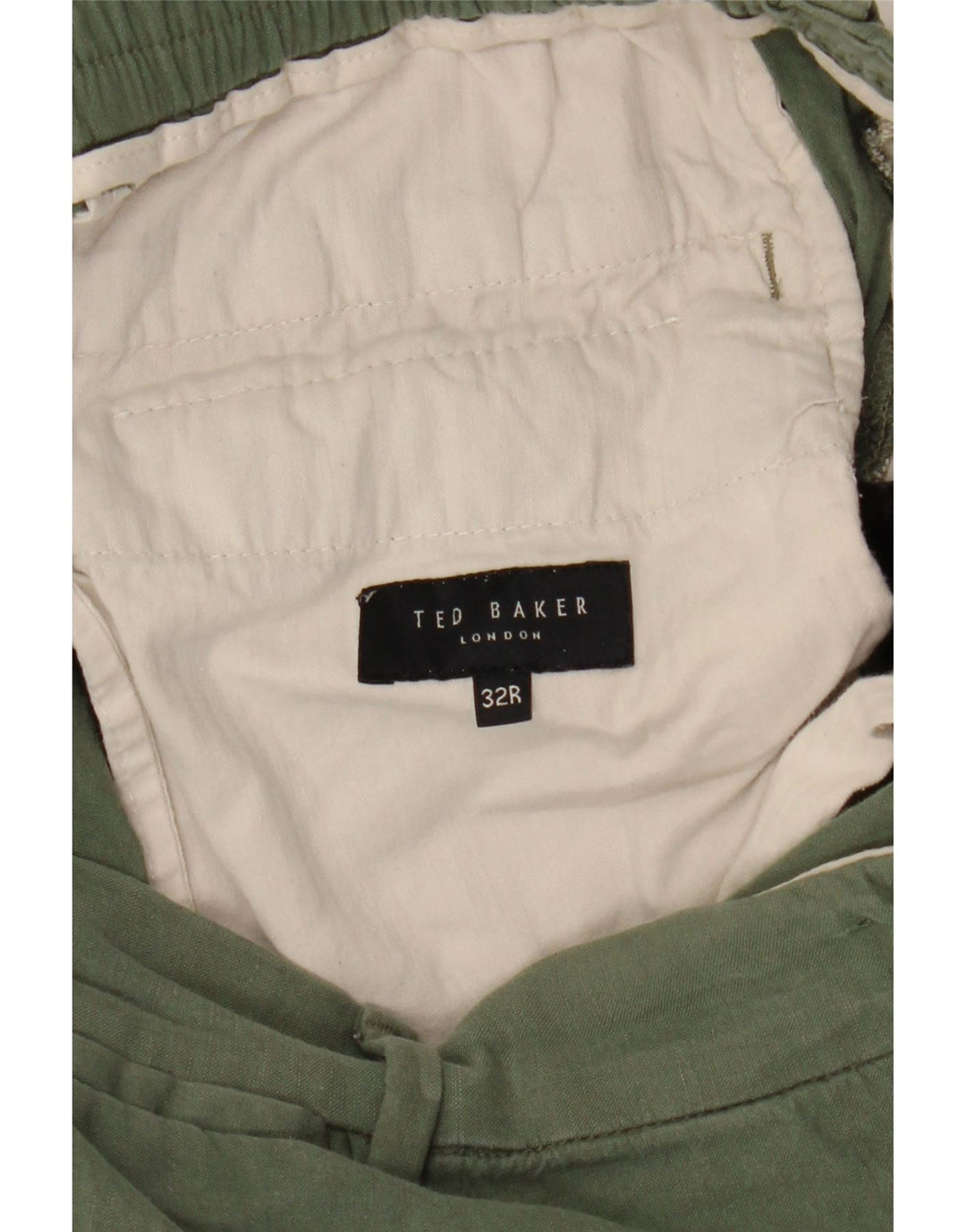Ted Baker Mens Chino Shorts W32 Medium  Green Modal