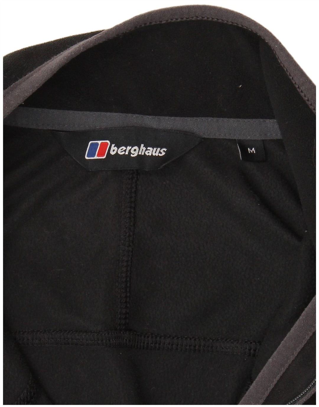 Berghaus Fleece Jumper med lynlås til mænd mellem sort