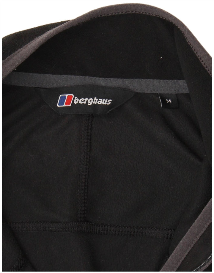 Berghaus Fleece Jumper med lynlås til mænd mellem sort
