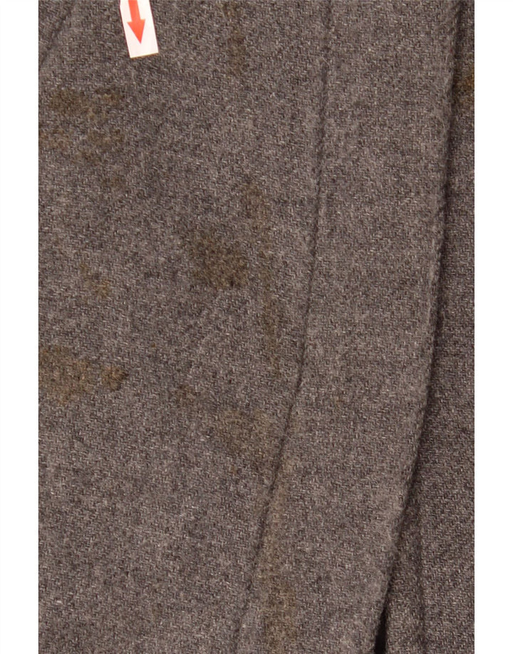 Zara Womens Oversized Overcoat UK 10 Small Grey Wool