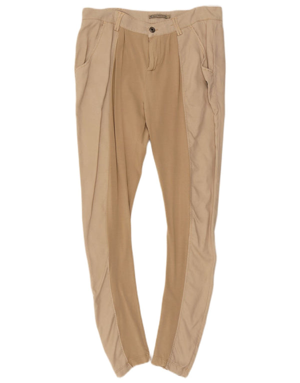 Patrizia Pepe Pantalón Chino Slim W29 L29 Algodón Color Block Beige