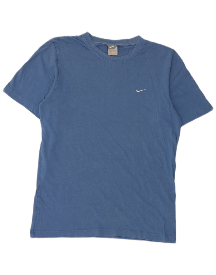 Nike Mens T-Shirt Top UK 39/41 Medium Blue Cotton