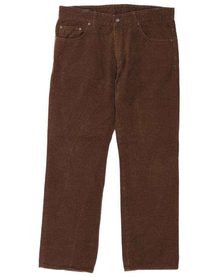 Pantaloni casual regolari da uomo Gant W36 L32 in cotone marrone