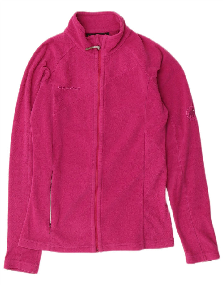 Mammut Womens Fleece Jacket UK 6 XS Pink Polyester