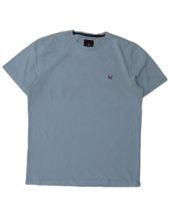 Crew Clothing Mens T-Shirt Top Medium Blue Cotton