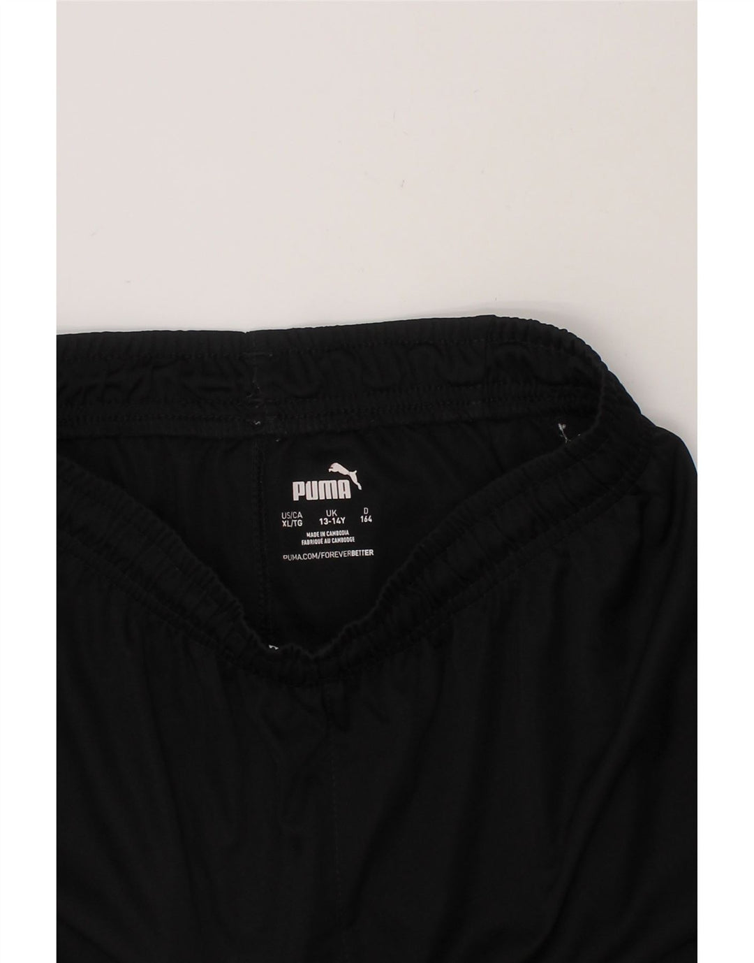 PUMA Girls Sport Shorts 13-14 Years  Black Polyester Vintage Puma and Second-Hand Puma from Messina Hembry 