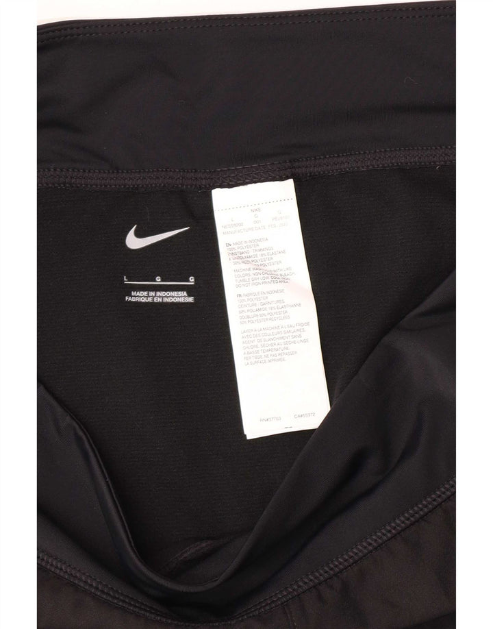 Nike Womens Sport Shorts UK 16 Large Black Polyester