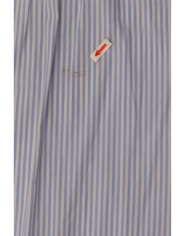 Zara Womens Oversized Tunic Dress UK 14 Medium Blue Pinstripe