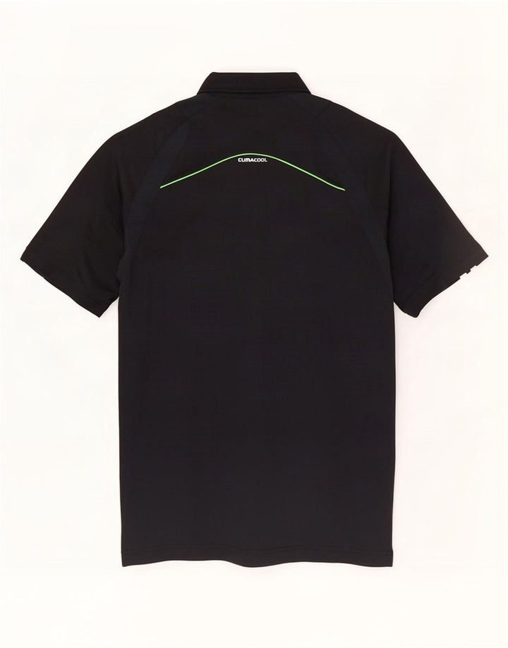 Adidas Mens Climacool Polo Shirt Small Black Polyester
