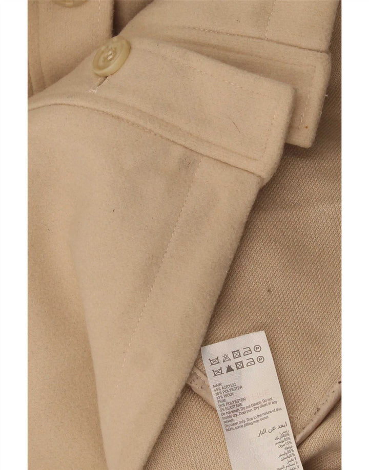 MINT VELVET Damen Übergroße Bomberjacke UK 14 Medium Beige Acryl