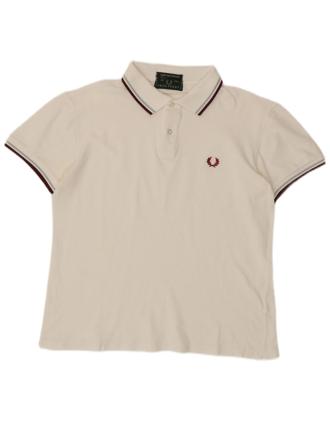 Fred Perry Mens Polo Shirt Medium White
