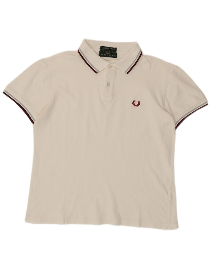 Fred Perry Mens Polo Shirt Medium White