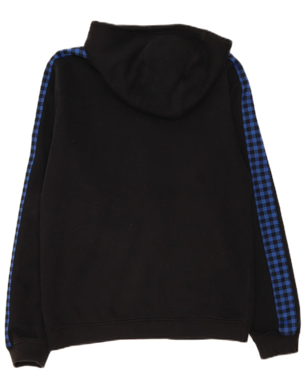 Pulover Nike pentru bărbați, cu fermoar, bumbac color bloc negru