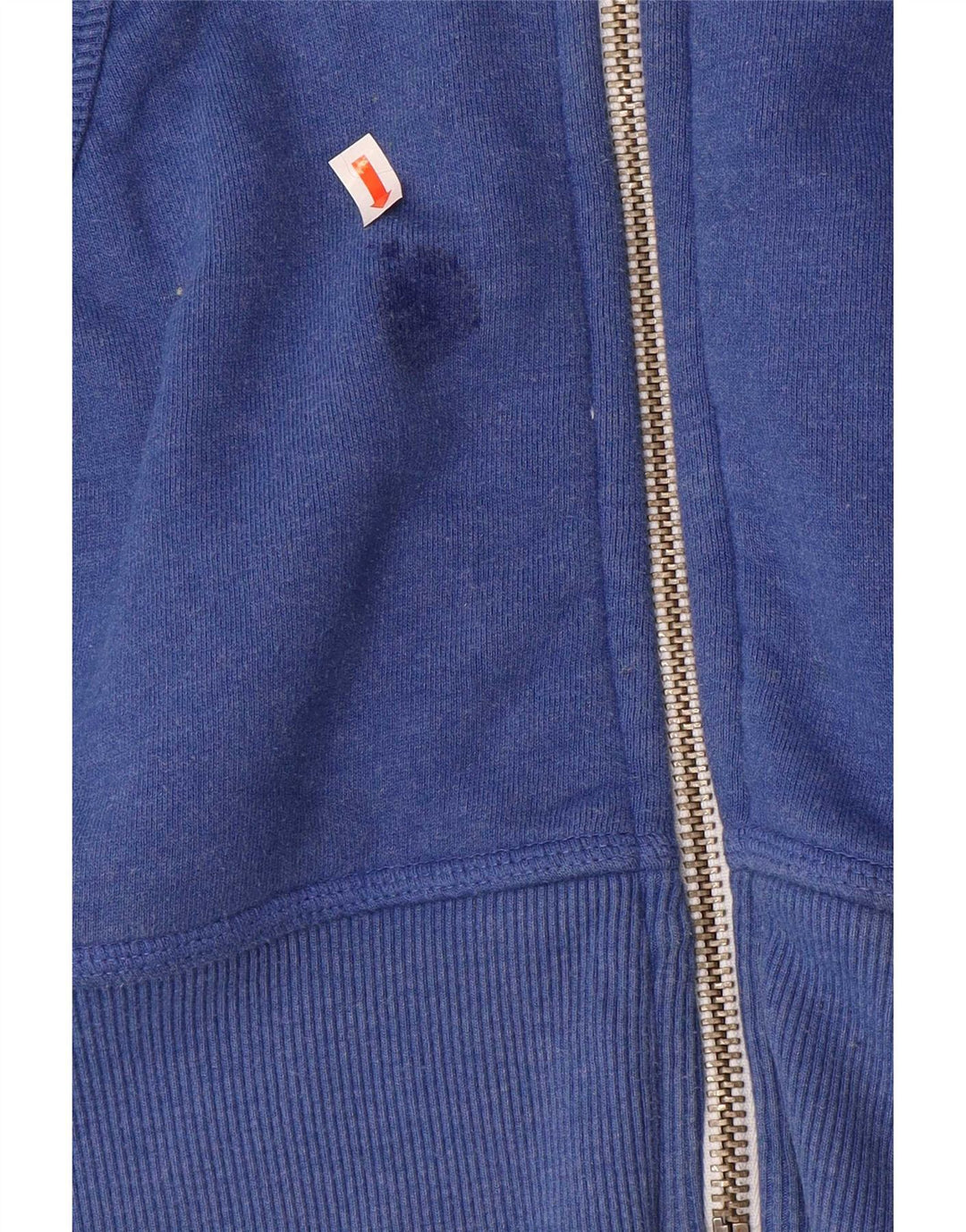Superdry Mens Zip Hoodie Sweater Small Blue Cotton